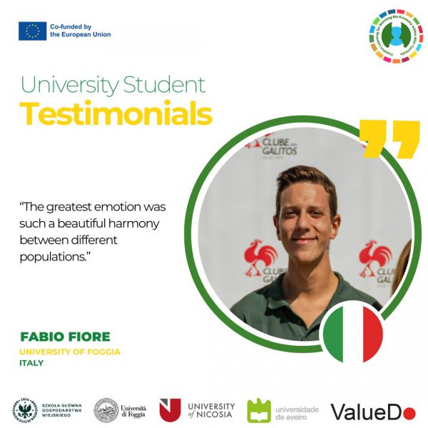 Fabio Fiore, Student from University of Foggia, Italy